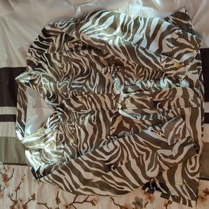 Jones New York Sport lightweight animal print jacket